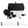 StarTech.com SV431DPUA2 KVM switch Rack mounting Black 11