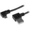 StarTech.com USB2AUB2RA1M USB cable USB 2.0 39.4" (1 m) USB A Micro-USB B Black 1