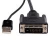 StarTech.com DVI2DP2 video cable adapter 10" (0.254 m) DVI-D DisplayPort Black 3