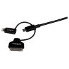 StarTech.com LTADUB1MB USB cable USB 2.0 39.4" (1 m) USB A Micro-USB B Black 2