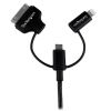 StarTech.com LTADUB1MB USB cable USB 2.0 39.4" (1 m) USB A Micro-USB B Black 3