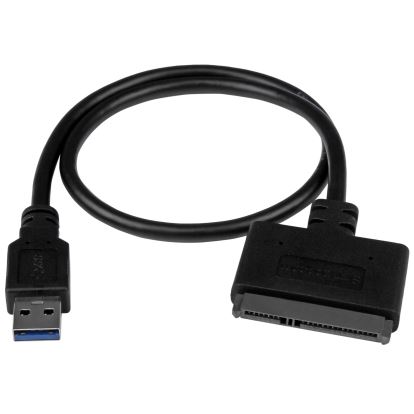 StarTech.com USB312SAT3CB cable gender changer USB 3.1 A SATA 7+15 pin Black 1