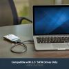 StarTech.com USB312SAT3CB cable gender changer USB 3.1 A SATA 7+15 pin Black 6