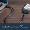 StarTech.com USB312SAT3CB cable gender changer USB 3.1 A SATA 7+15 pin Black 8