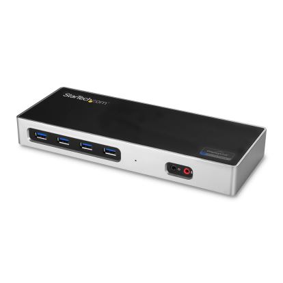 StarTech.com DK30A2DH laptop dock/port replicator Wired USB 3.2 Gen 1 (3.1 Gen 1) Type-C Black, Silver 1