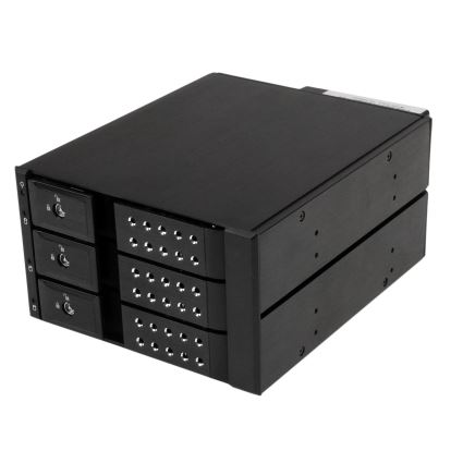 StarTech.com HSB3SATSASBA disk array 0 TB Black 1
