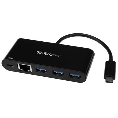 StarTech.com HB30C3AGEPD laptop dock/port replicator Wired USB 3.2 Gen 1 (3.1 Gen 1) Type-C Black 1