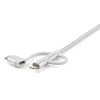 StarTech.com LTCUB1MGR USB cable USB 2.0 39.4" (1 m) USB A Micro-USB B Silver 7