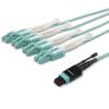 StarTech.com MPO8LCPL2M InfiniBand/fibre optic cable 78.7" (2 m) MPO/MTP 8x LC Aqua color 1