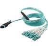 StarTech.com MPO8LCPL2M InfiniBand/fibre optic cable 78.7" (2 m) MPO/MTP 8x LC Aqua color 4