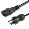 StarTech.com PXTMG10110 power cable Black 118.1" (3 m) NEMA 5-15P C13 coupler 1