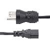 StarTech.com PXTMG10110 power cable Black 118.1" (3 m) NEMA 5-15P C13 coupler 3