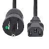 StarTech.com PXTMG10115 power cable Black 181.1" (4.6 m) NEMA 5-15P C13 coupler 3
