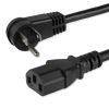 StarTech.com PXTR10110 power cable Black 118.1" (3 m) NEMA 5-15P C13 coupler 1