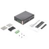 StarTech.com IES1G52UPDIN network switch Unmanaged Gigabit Ethernet (10/100/1000) Power over Ethernet (PoE) Black 5