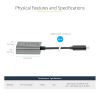 StarTech.com CDP2DPEC USB graphics adapter 7680 x 4320 pixels Black, Gray 4
