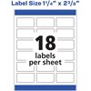 Avery® Dissolvable Rectangle Labels 6
