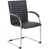 Boss Chrome Frame Vinyl Side Chairs 1