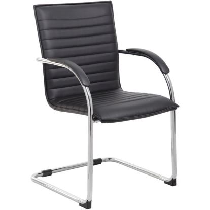 Boss Chrome Frame Vinyl Side Chairs 1