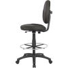 Boss Stand Up Fabric Drafting Stool with Foot Rest, Black 4