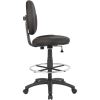 Boss Stand Up Fabric Drafting Stool with Foot Rest, Black 5