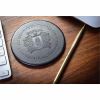 Dacasso Leather Round Coaster Set 3