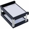 Dacasso Classic Leather Double Letter Trays 1