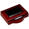Dacasso Rosewood & Leather Desk Set 4