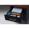 Lorell Walnut Laminate Commercial Steel Desk Series Pedestal Desk - 2-Drawer 5