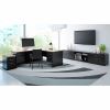 Lorell Walnut Laminate Commercial Steel Double-pedestal Credenza - 2-Drawer 5