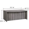 Safco Aberdeen Series 72" Bow Front Desk 3