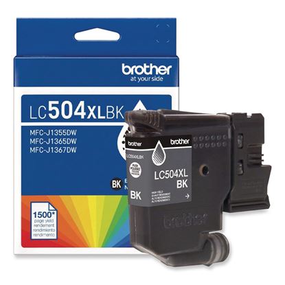 LC504 INKvestment, High-Yield Ink, 1,500 Page-Yield, Black1
