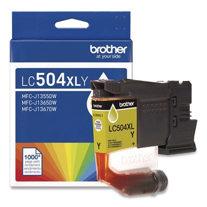 LC504 INKvestment, High-Yield Ink, 1,000 Page-Yield, Yellow1