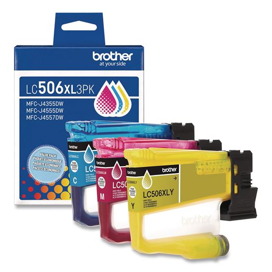 LC506 INKvestment, High-Yield Ink, 1,500 Page-Yield, Cyan/Magenta/Yellow1