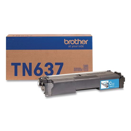 TN637 Ultra High-Yield Toner, 10,000 Page-Yield, Cyan1