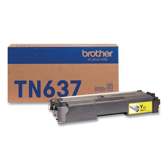 TN637 Ultra High-Yield Toner, 10,000 Page-Yield, Yellow1