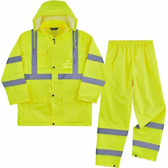 Ergodyne GloWear 8376K Hi-Vis Rain Suit Kits 1