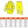 Ergodyne GloWear 8376K Hi-Vis Rain Suit Kits 6