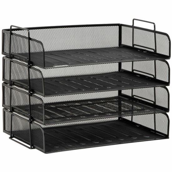 Mind Reader Tiered Stackable Paper Trays 1