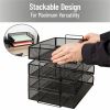 Mind Reader Tiered Stackable Paper Trays 5