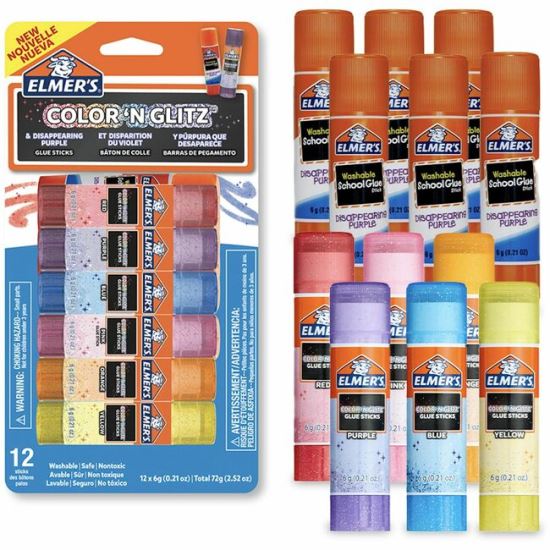 Elmer's Color 'N Glitz Glue Sticks 1