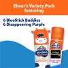Elmer's BlooStick Buddies and Disappearing Purple Glue Sticks Combo Pack 3