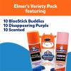 Elmer's BlooStick Buddies, Disappearing Purple and Scented Glue Stick Combo Pack 2