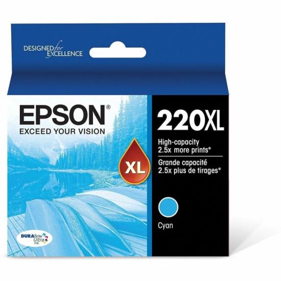 Epson DURABrite Ultra 220XL Original High Yield Inkjet Ink Cartridge - Cyan - 1 Pack 1