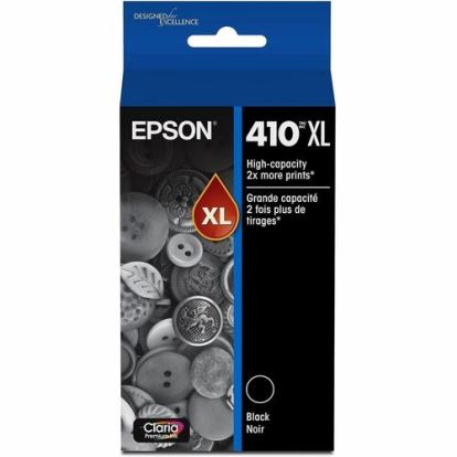 Epson Claria Premium 410XL Original High Yield Inkjet Ink Cartridge - Black - 1 Pack 1