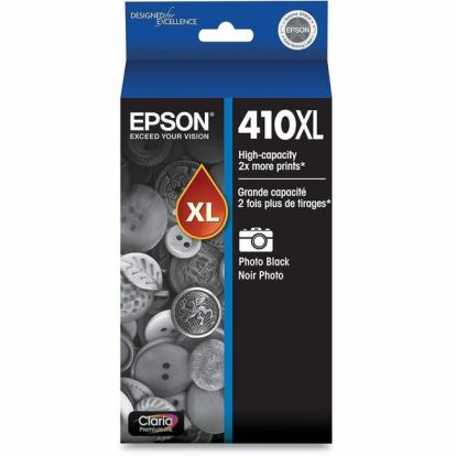 Epson Claria Premium 410XL Original High Yield Inkjet Ink Cartridge - Photo Black - 1 Pack 1