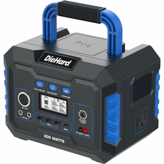 DieHard 300-Watt Lithium-ion Portable Power Station/Solar Generator 1
