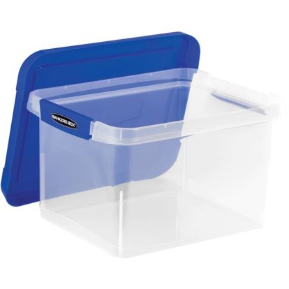 Bankers Box Heavy Duty Letter/Legal Plastic File Box 2 Pack 1