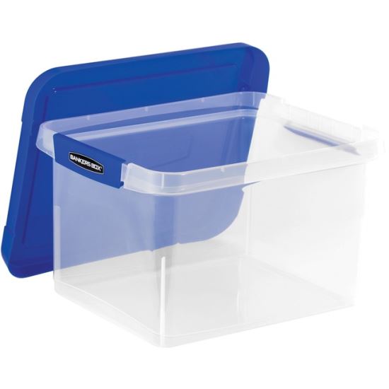 Bankers Box Heavy Duty Letter/Legal Plastic File Box 2 Pack 1