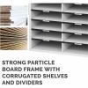 Fellowes Literature Organizer - 48 Compartment Sorter, Dove Gray 3